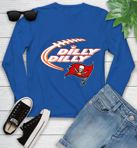 NFL Tampa Bay Buccaneers Dilly Dilly Football Sports Youth Long Sleeve 9