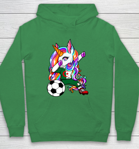 Dabbing Unicorn Algeria Soccer Fans Jersey Algerian Football Hoodie 8