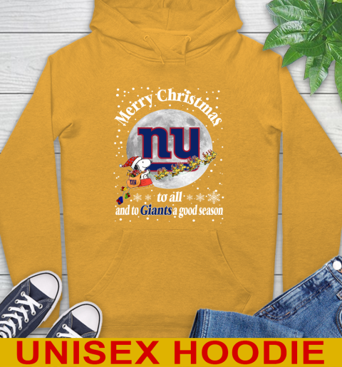 New York Giants Merry Christmas To All And To Giants A Good Season NFL Football Sports Hoodie 2