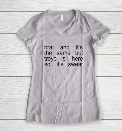 Sweat Tour  Sweat Brat Green Women's V-Neck T-Shirt