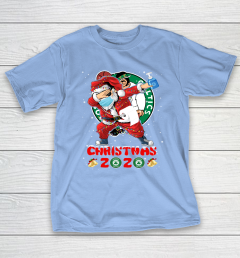 Boston Celtics Funny Santa Claus Dabbing Christmas 2020 NBA T-Shirt 10