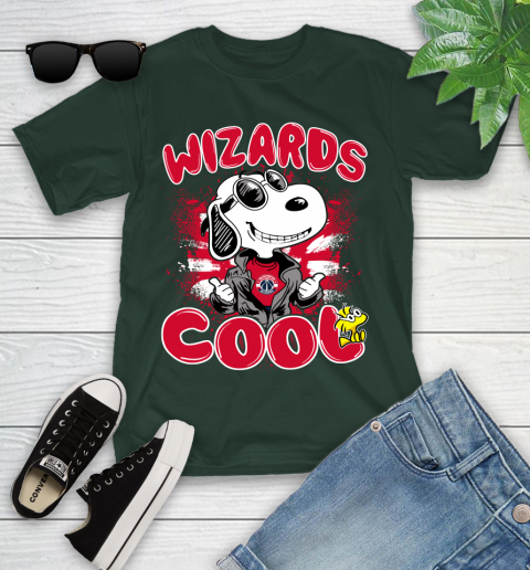 NBA Basketball Washington Wizards Cool Snoopy Shirt Youth T-Shirt 4
