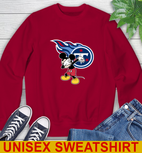 Tennessee Titans NFL Football Dabbing Mickey Disney Sports Sweatshirt 7