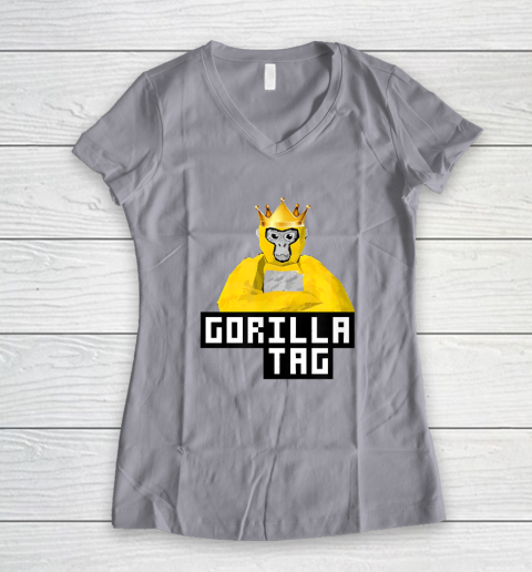 Gorilla Tag Party Time Women's V-Neck T-Shirt 2