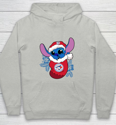 Toronto Blue Jays Christmas Stitch In The Sock Funny Disney MLB Youth Hoodie 2