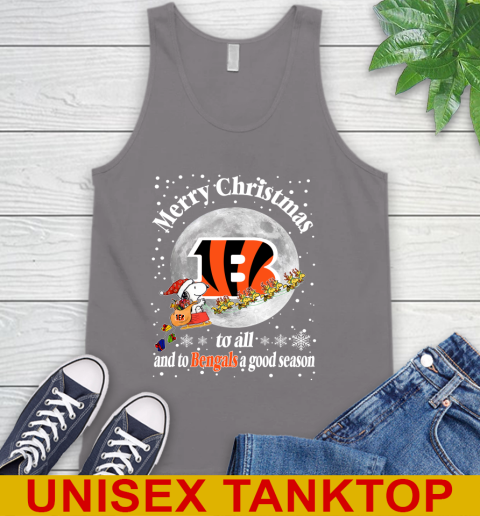 Cincinnati Bengals Merry Christmas To All And To Bengals A Good Season NFL Football Sports Tank Top 6