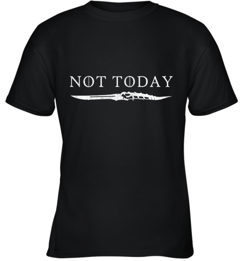 ocur not today death valyrian dagger game of thrones shirts youth t shirt 26 front black