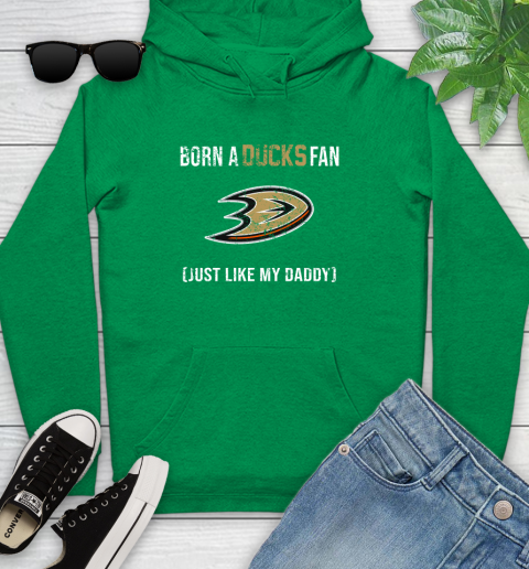 NHL Anaheim Ducks Hockey Loyal Fan Just Like My Daddy Shirt Youth Hoodie 7