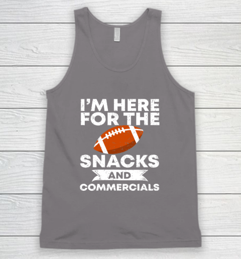 Snacks And Commercials Funny Football Bowl Tank Top 5