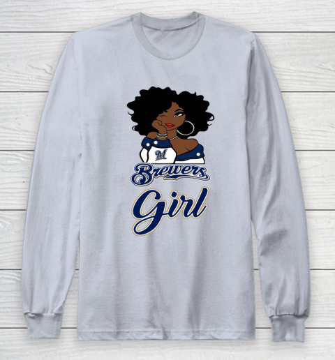 Milwaukee Brewerss Girl MLB Long Sleeve T-Shirt 6