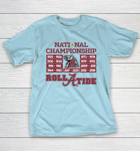 National Championship Alabama Crimson Tide 2020 T Shirt Tee For Sports