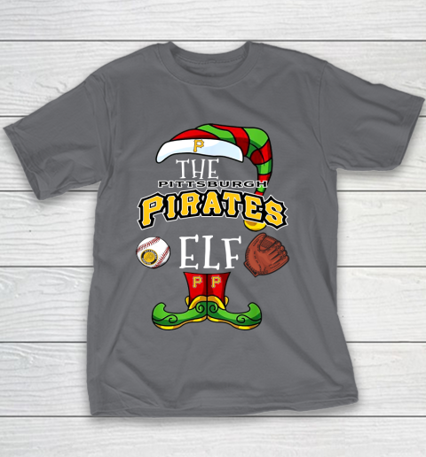 Pittsburgh Pirates Christmas ELF Funny MLB Youth T-Shirt 5