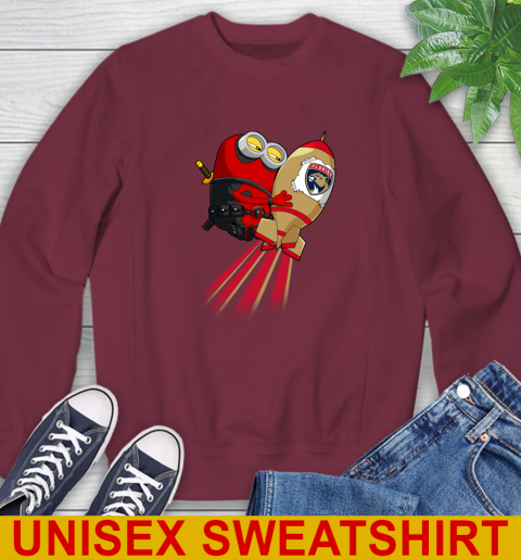 NHL Hockey Florida Panthers Deadpool Minion Marvel Shirt Sweatshirt 6