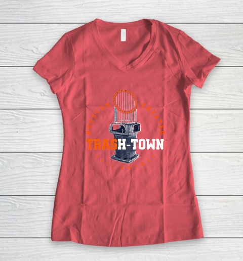 Trash Town Houston Cheated Women's V-Neck T-Shirt 4