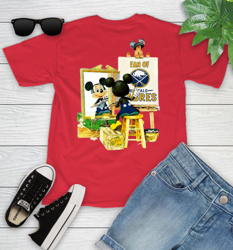 NHL Hockey Buffalo Sabres Mickey Drawing Shirt 104