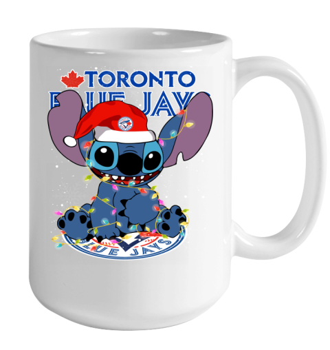 Toronto Blue Jays MLB noel stitch Baseball Christmas Color Changing Mug 15oz 2