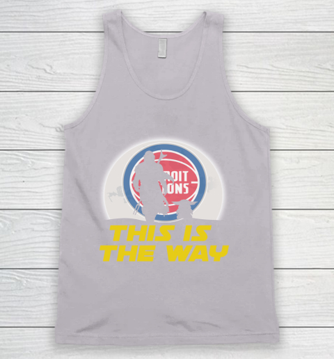 Detroit Pistons NBA Basketball Star Wars Yoda And Mandalorian This Is The Way Tank Top 3
