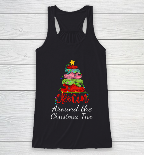 Crocin around the christmas tree Funny Xmas 2020 Gift Racerback Tank