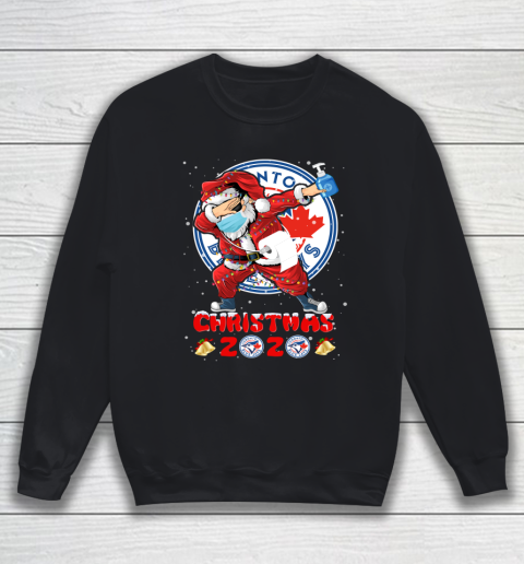 Toronto Blue Jays Funny Santa Claus Dabbing Christmas 2020 MLB Sweatshirt