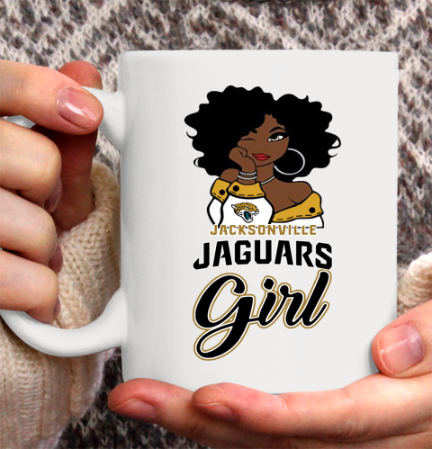 Jacksonville Jaguars Girl NFL Ceramic Mug 11oz 2