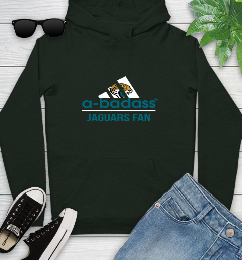 Jacksonville Jaguars NFL Football A Badass Adidas Adoring Fan Sports Youth Hoodie 14