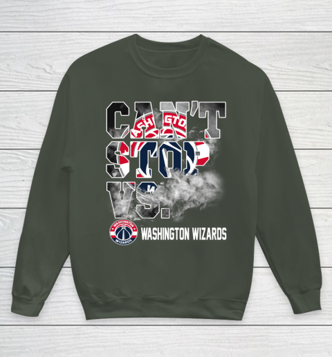 NBA Washington Wizards Basketball Can't Stop Vs Youth Sweatshirt 8