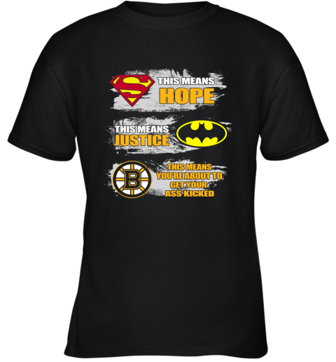 Boston Bruins Kick Your Ass Youth T-Shirt