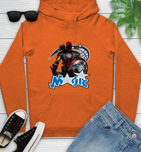 Philadelphia 76ers NBA Basketball Captain America Thor Spider Man Hawkeye Avengers Youth Hoodie 5