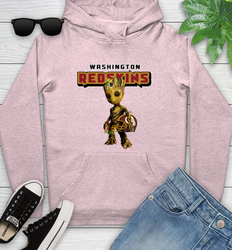 Washington Redskins NFL Football Groot Marvel Guardians Of The Galaxy Youth Hoodie 10
