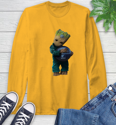 NBA Groot Guardians Of The Galaxy Basketball Sports Memphis Grizzlies Long Sleeve T-Shirt 3