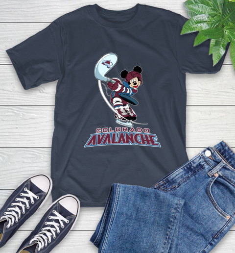 NHL Hockey Colorado Avalanche Cheerful Mickey Mouse Shirt T-Shirt 4