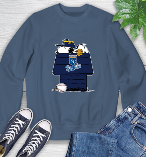 MLB Kansas City Royals Snoopy Woodstock The Peanuts Movie Baseball T Shirt Sweatshirt 7