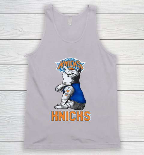 NBA Basketball My Cat Loves New York Knicks Tank Top 3