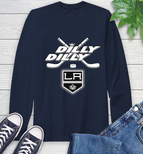 NHL Los Angeles Kings Dilly Dilly Hockey Sports Long Sleeve T-Shirt 4
