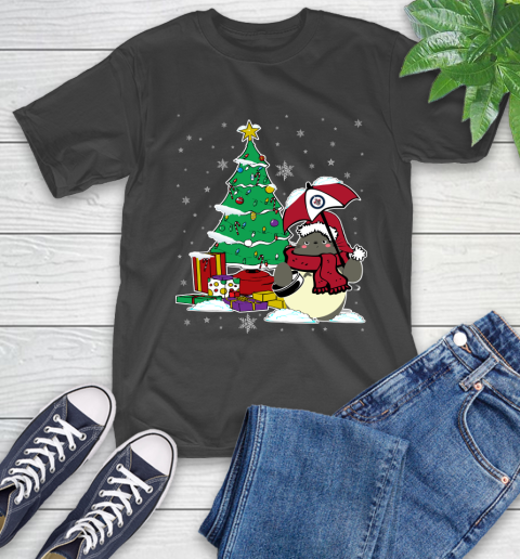 Winnipeg Jets NHL Hockey Cute Tonari No Totoro Christmas Sports T-Shirt