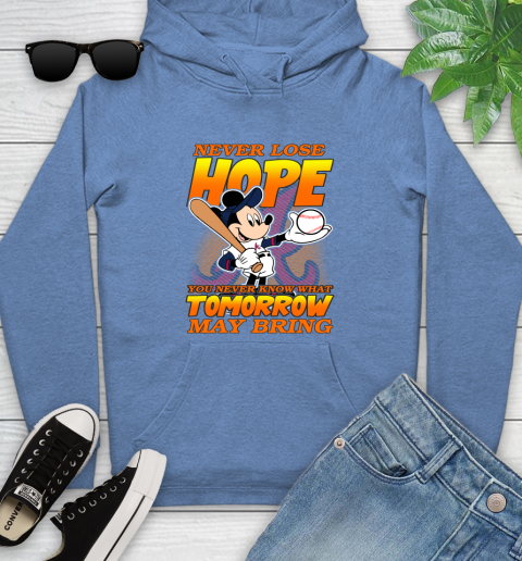 Atlanta Braves MLB Baseball Mickey Disney Never Lose Hope Youth Hoodie 13