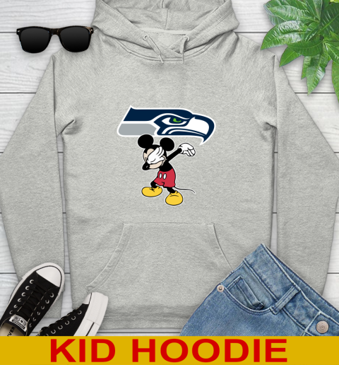 Seattle Seahawks NFL Football Dabbing Mickey Disney Sports Youth Hoodie