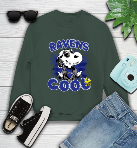 NFL Football Baltimore Ravens Cool Snoopy Shirt Sweatshirt 12