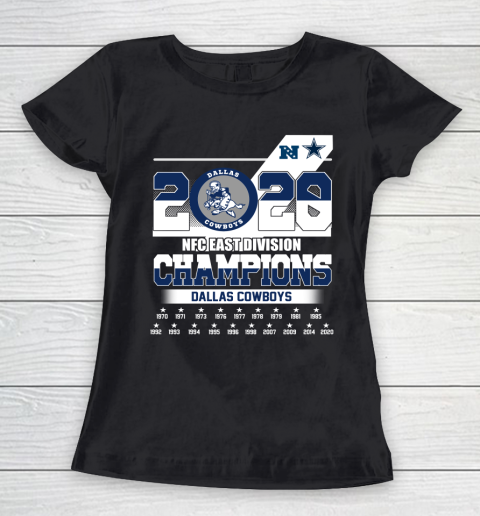 2020 NFC East Division Champions Dallas Cowboy Team Women's T-Shirt