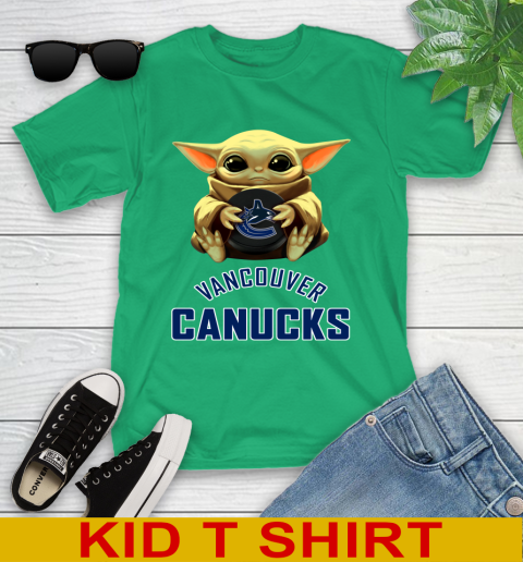 NHL Hockey Vancouver Canucks Star Wars Baby Yoda Shirt 106