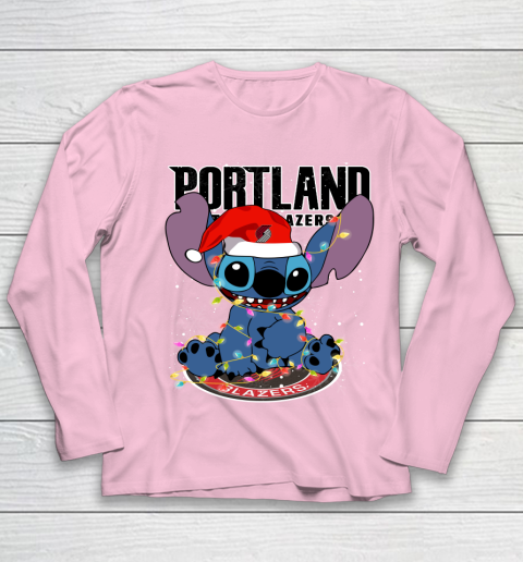 Portland Trail Blazers NBA noel stitch Basketball Christmas Youth Long Sleeve 6