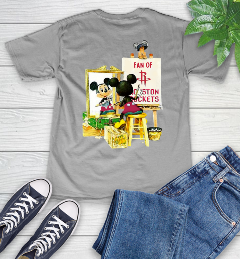 NBA Basketball Houston Rockets Mickey Drawing Shirt 48