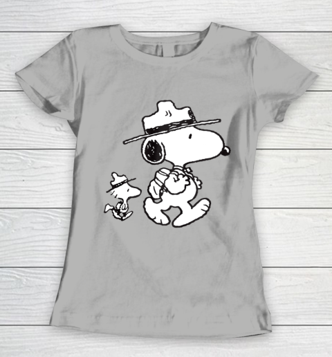 Funny Snoopy Woodstock Camping Women's T-Shirt 8