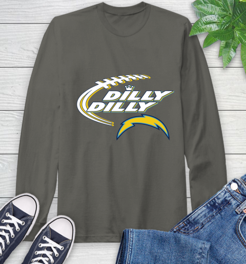 NFL Los Angeles Chargers Dilly Dilly Football Sports Long Sleeve T-Shirt 8