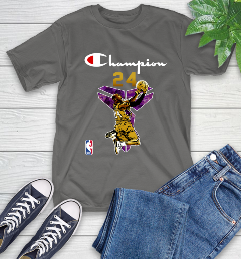 Kobe Bryant Champion Black Mamba 24 Shirt 11