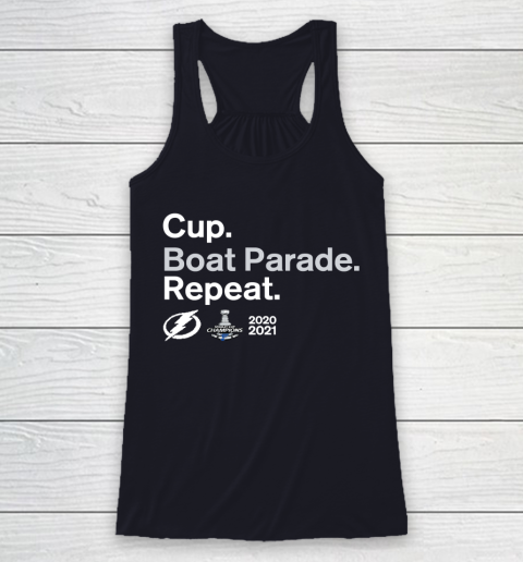 Cup Boat Parade Repeat Tampa bay Lightnings Stanley Hockey 2021 Racerback Tank 7