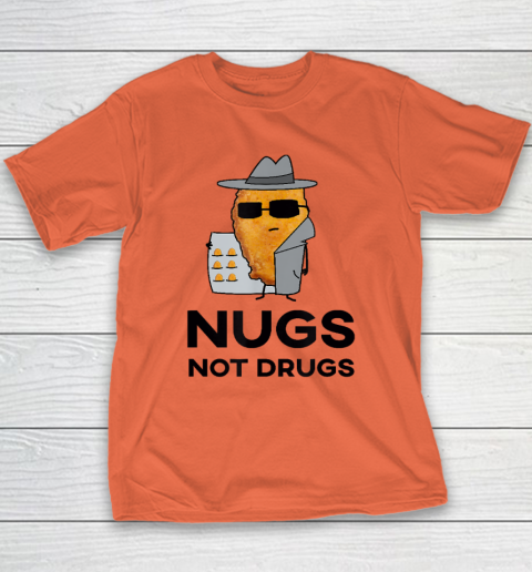 Funny Chicken Nuggets  Nugs Not Drugs Youth T-Shirt 2