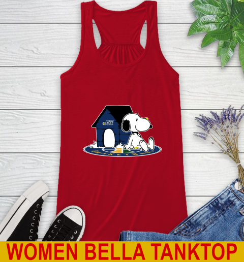 NBA Basketball Utah Jazz Snoopy The Peanuts Movie Shirt Racerback Tank 6