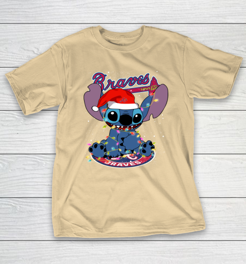 Atlanta Braves MLB noel stitch Baseball Christmas T-Shirt 5
