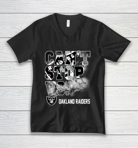 NFL Oakland Raiders Can't Stop Vs V-Neck T-Shirt